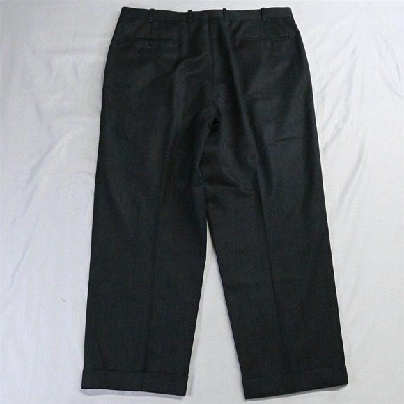 JB‎ Britches 38 x 28 Gray Winston Pleated Cuffed Mens Dress Pants - Picture 7 of 7